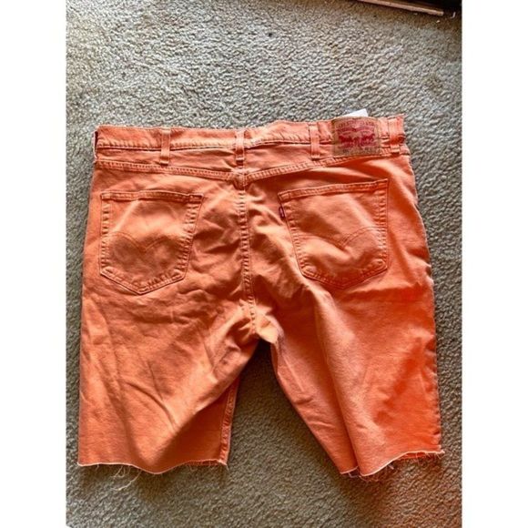Levi's 511 Slim Cut-Off Shorts (Orange)(Size 42 waist) - Picture 3 of 4